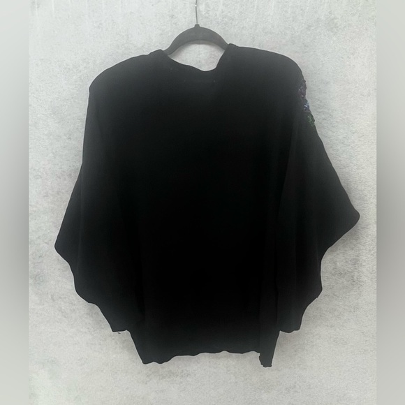 OS Vtg 80s Rainbow Sequin Batwing Oversized Pride Sweater Maggie Lawrence C19 - Picture 7 of 10